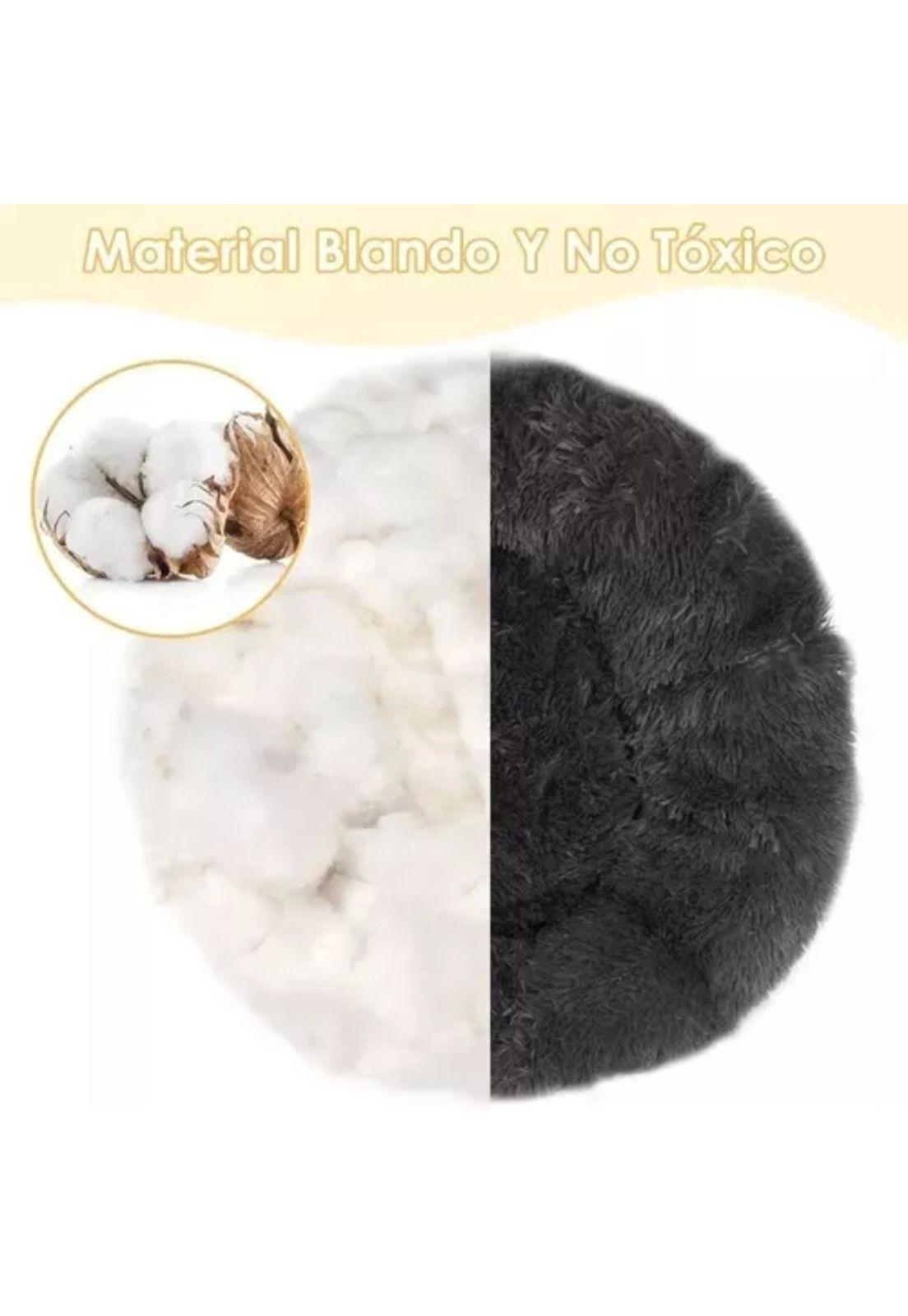 Cama para mascotas antiestrés 110 cm talla XXL gris-4