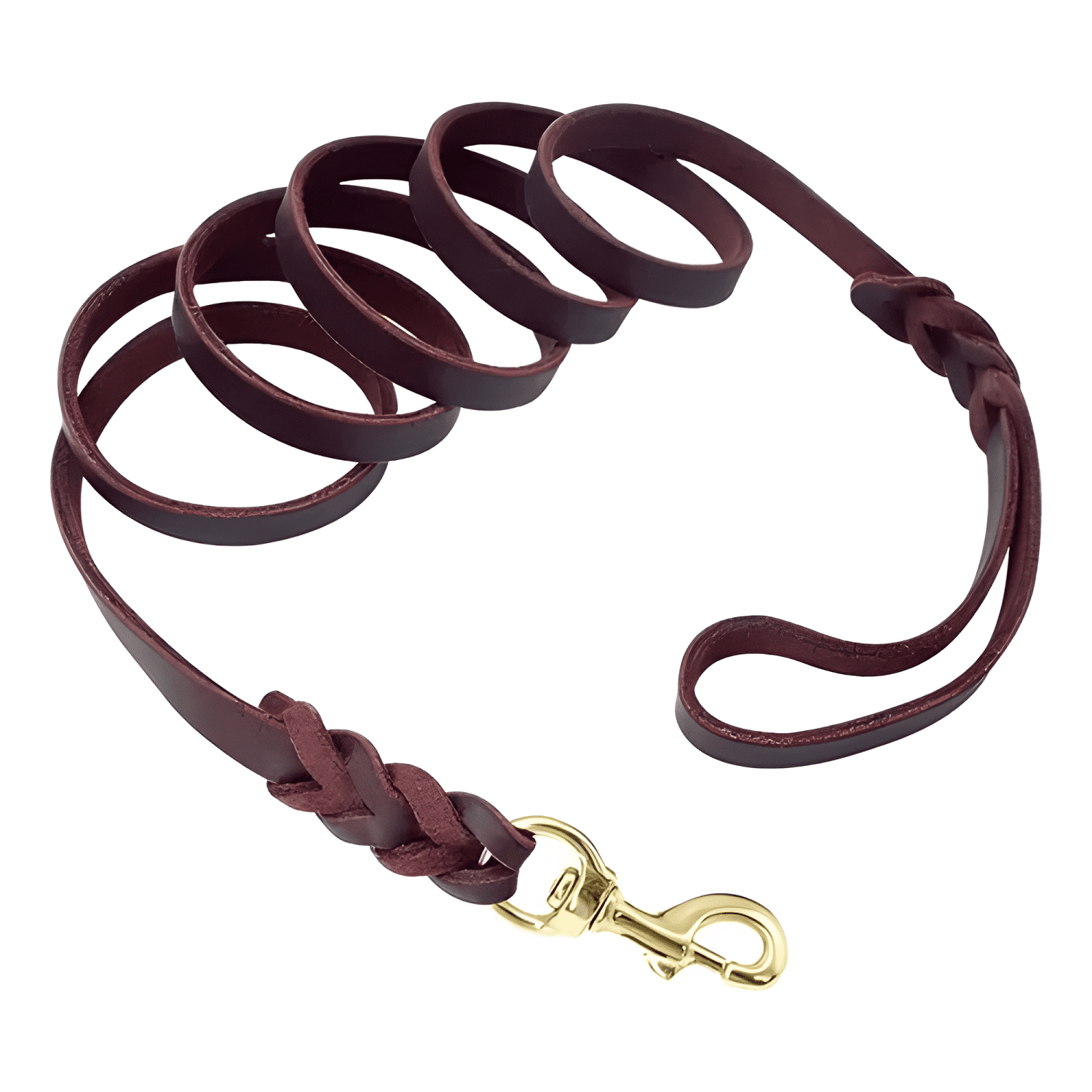 2m X 1.6cm correa de cuero para perros medianos y grandes-2