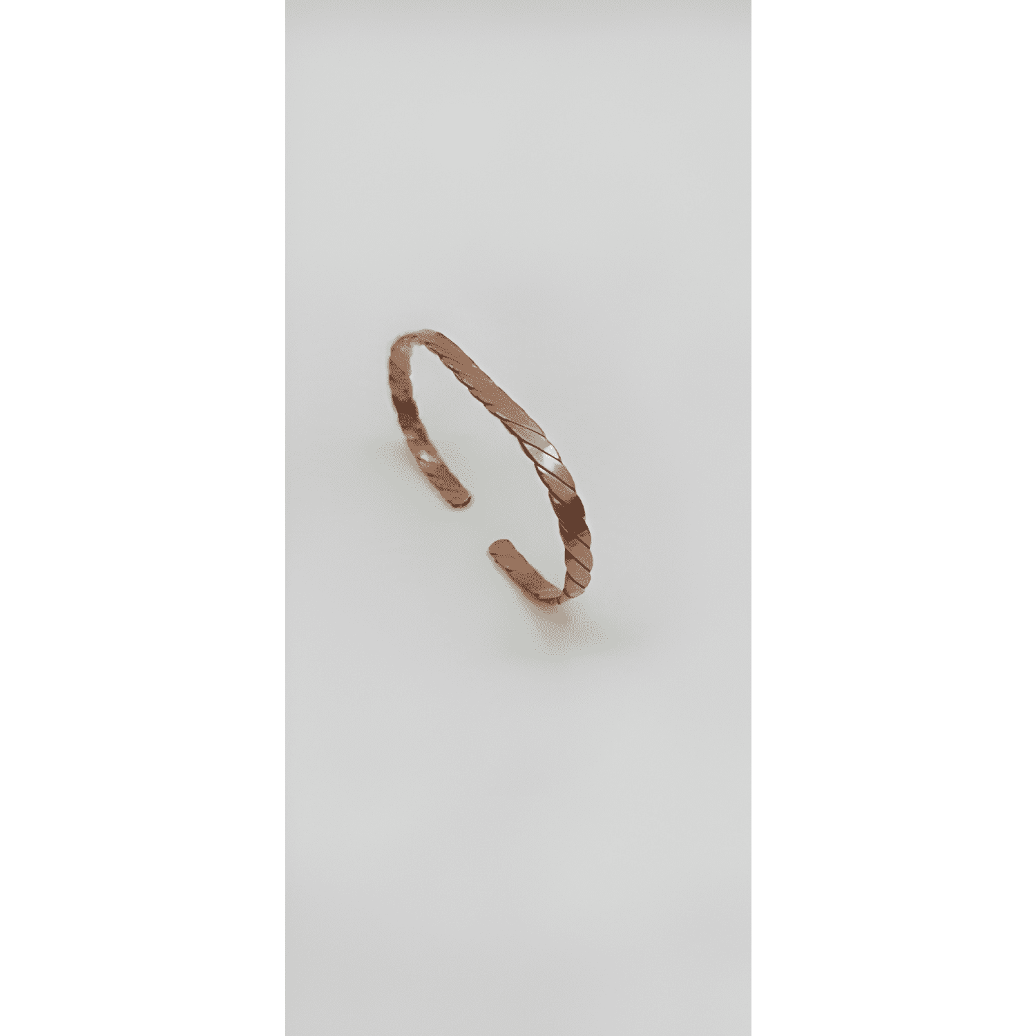 Pulsera de cobre, ajustable, diseño unisex-3