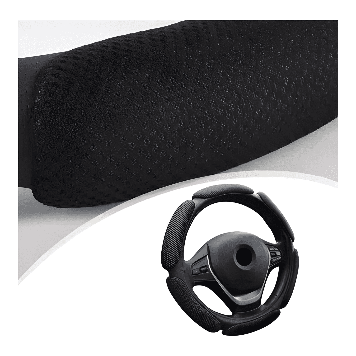Funda Cubre Volante Universal 3d Acolchado Antideslizante-1