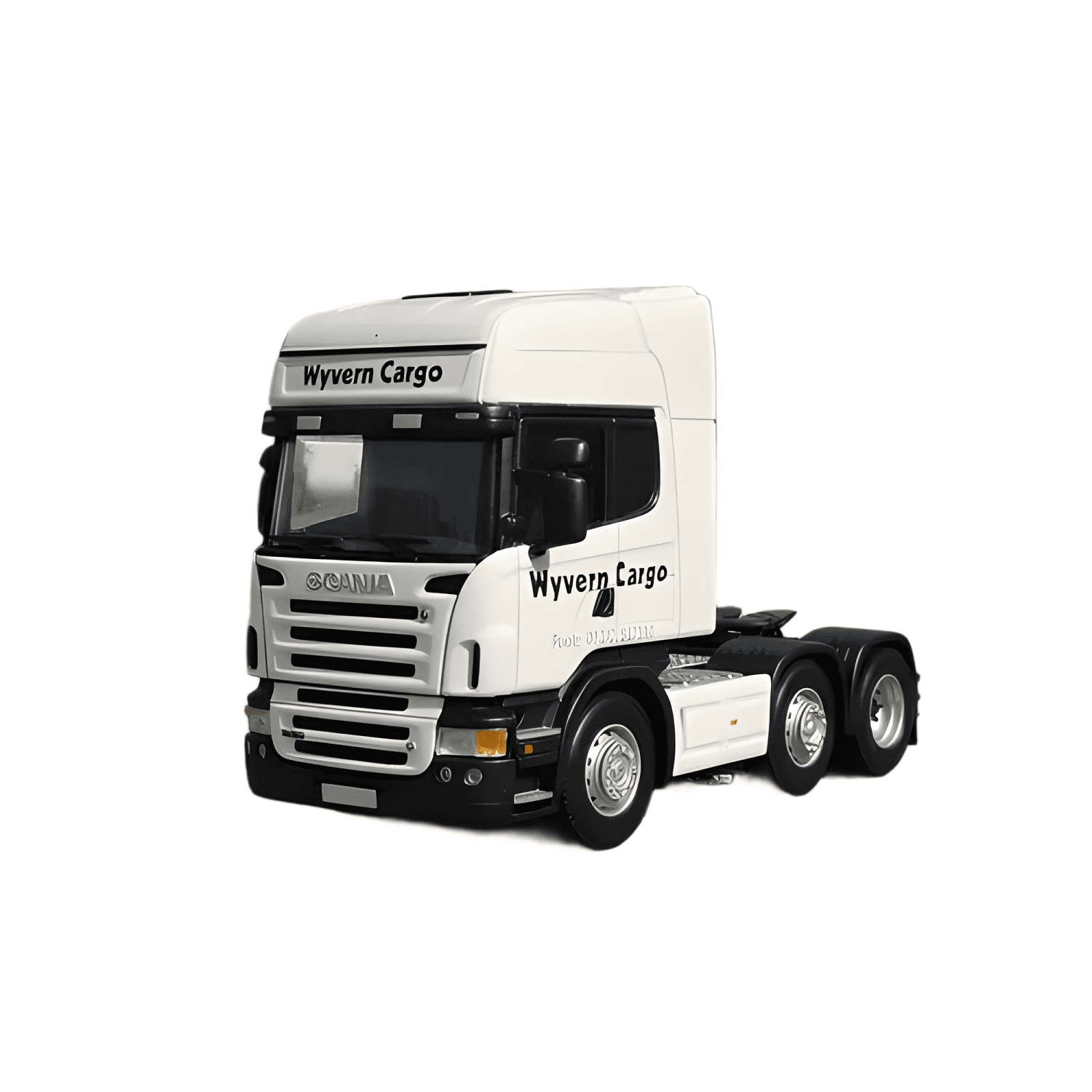 Camión Scania Serie 4 escala 1:50 blanco-0