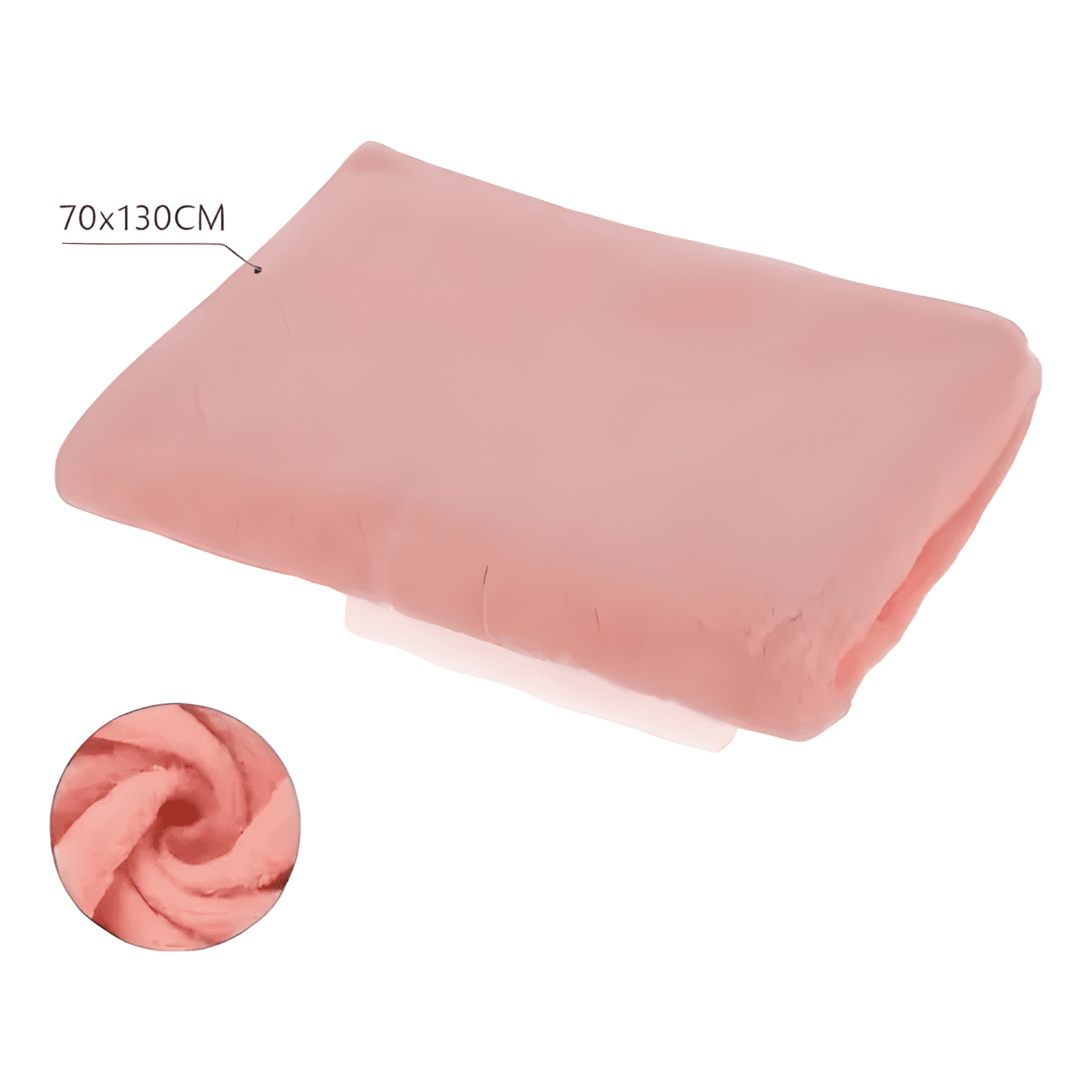 Toalla de cuerpo 70*130cm 100% algodon liso Rosa #5-3