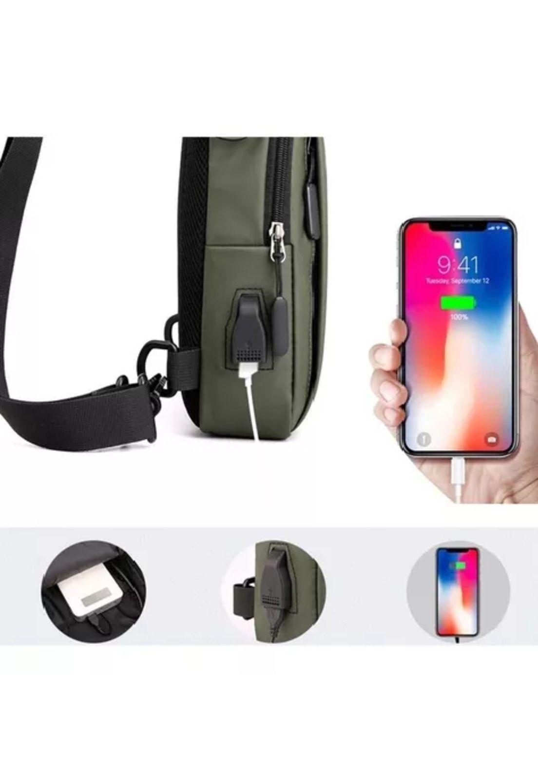 Bolso de pecho banano USB-3