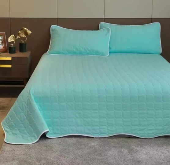 cubrecama quilt king bicolor varios colores-0