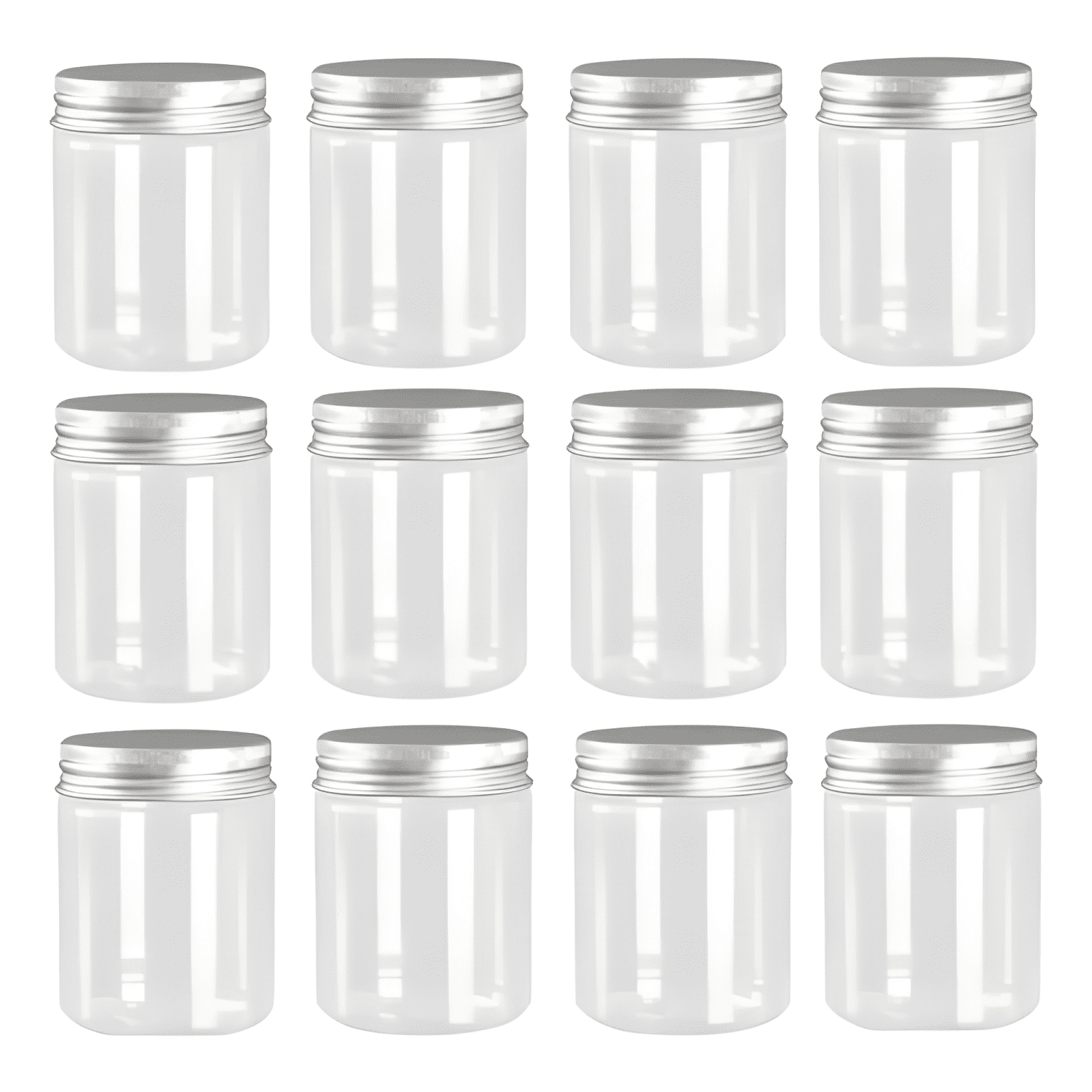 Pack 12 frascos plástico tapa rosca 200 ml-0