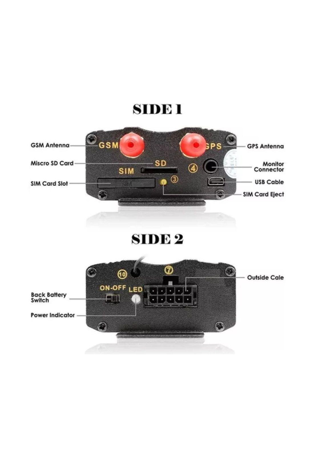 Gps Tracker Rastreo Seguimiento Corta Corriente Negro-4