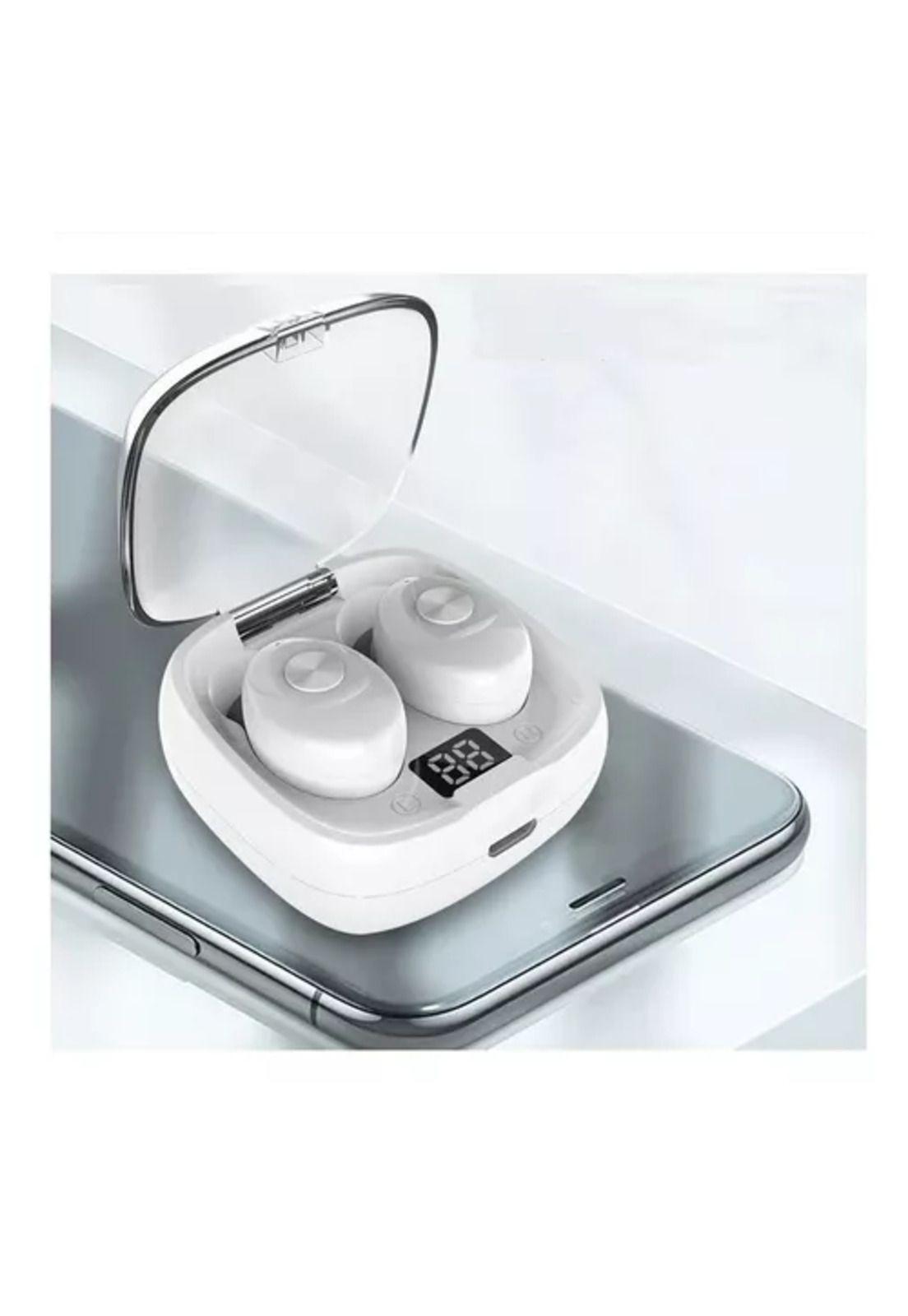 Auricular in-ear gamer inalámbrico XG-8 blanco con luz LED-2