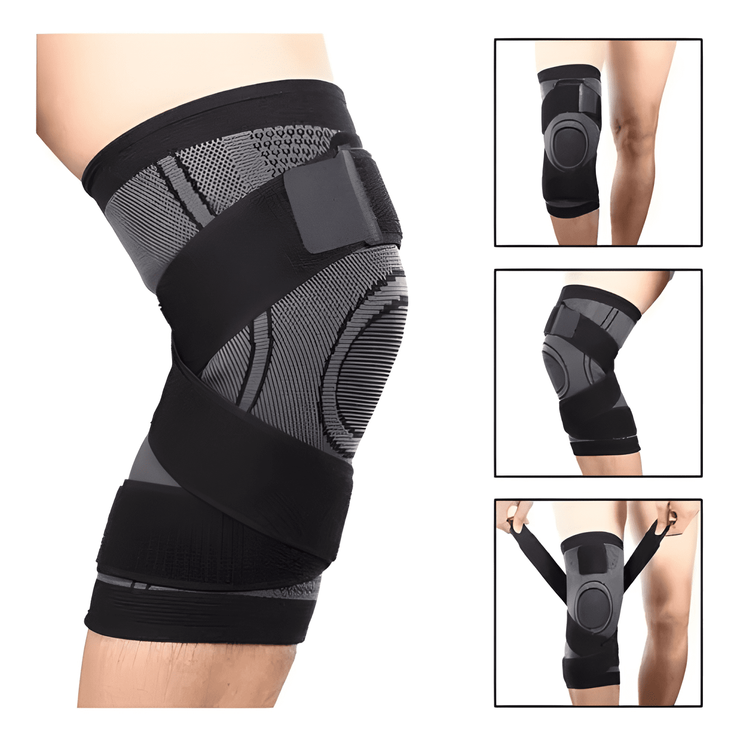 Rodillera deportiva soporte rótula doble banda sujeción #2-4
