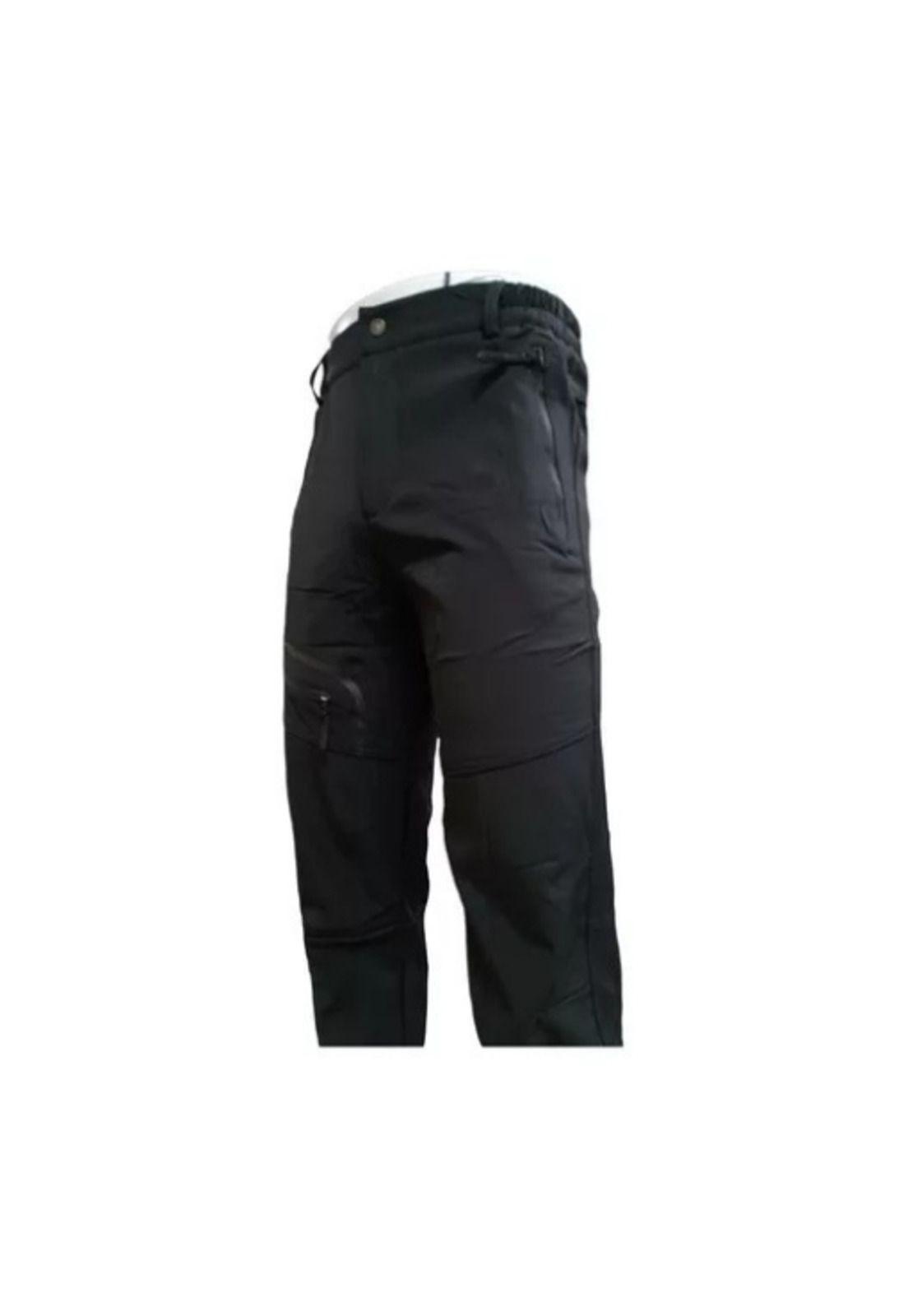 Pantalón Outdoor Hombre Impermeable para Nieve, Color Negro, Talla M-2