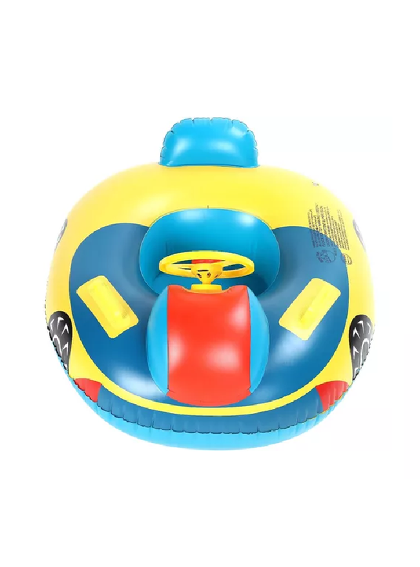 Flotador para bebés con volante multicolor-1