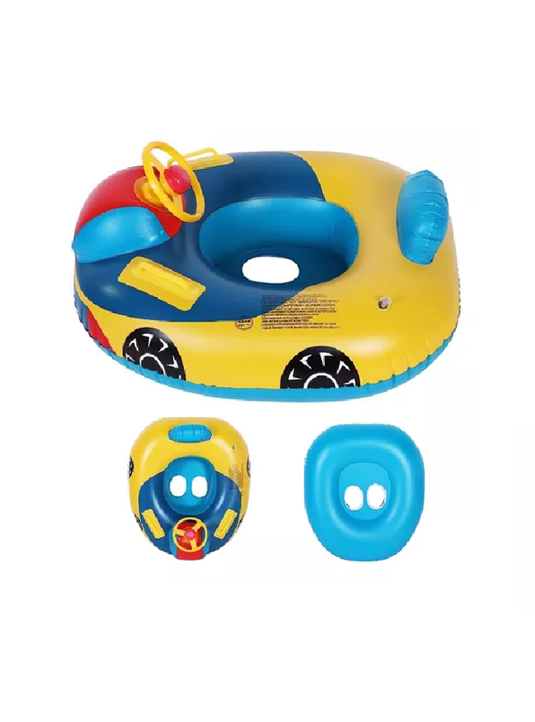 Flotador para bebés con volante multicolor-2