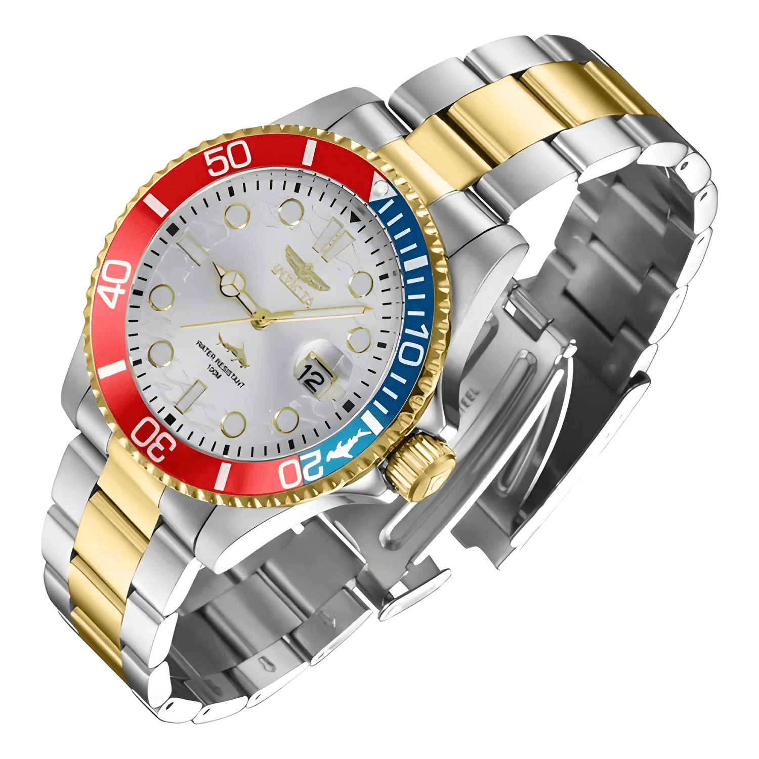 Reloj para hombre invicta pro diver 44707 oro acero #5-1