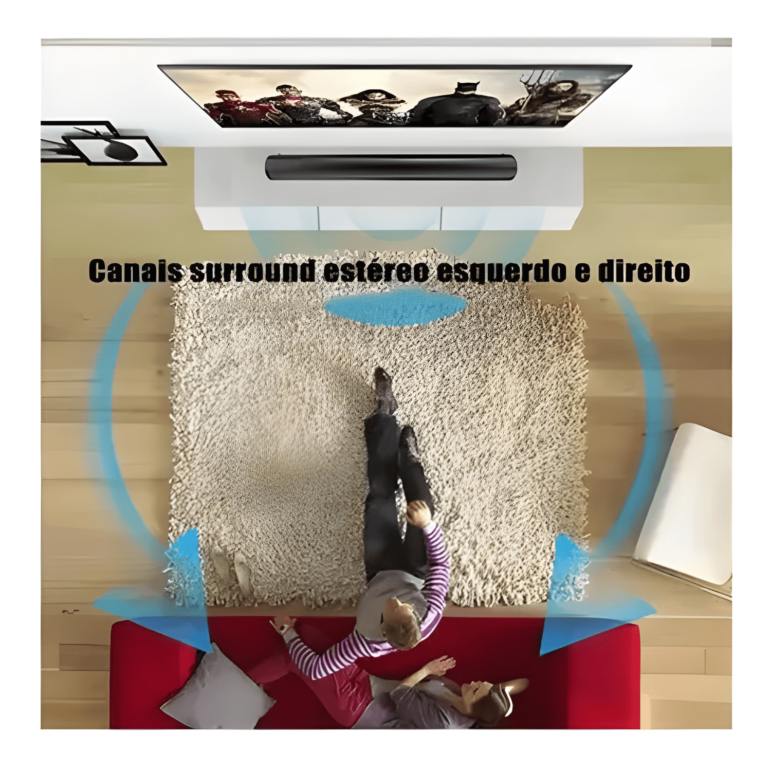 Teatro en casa barra de sonido bluetooth5 0 10m sonido maxi-3