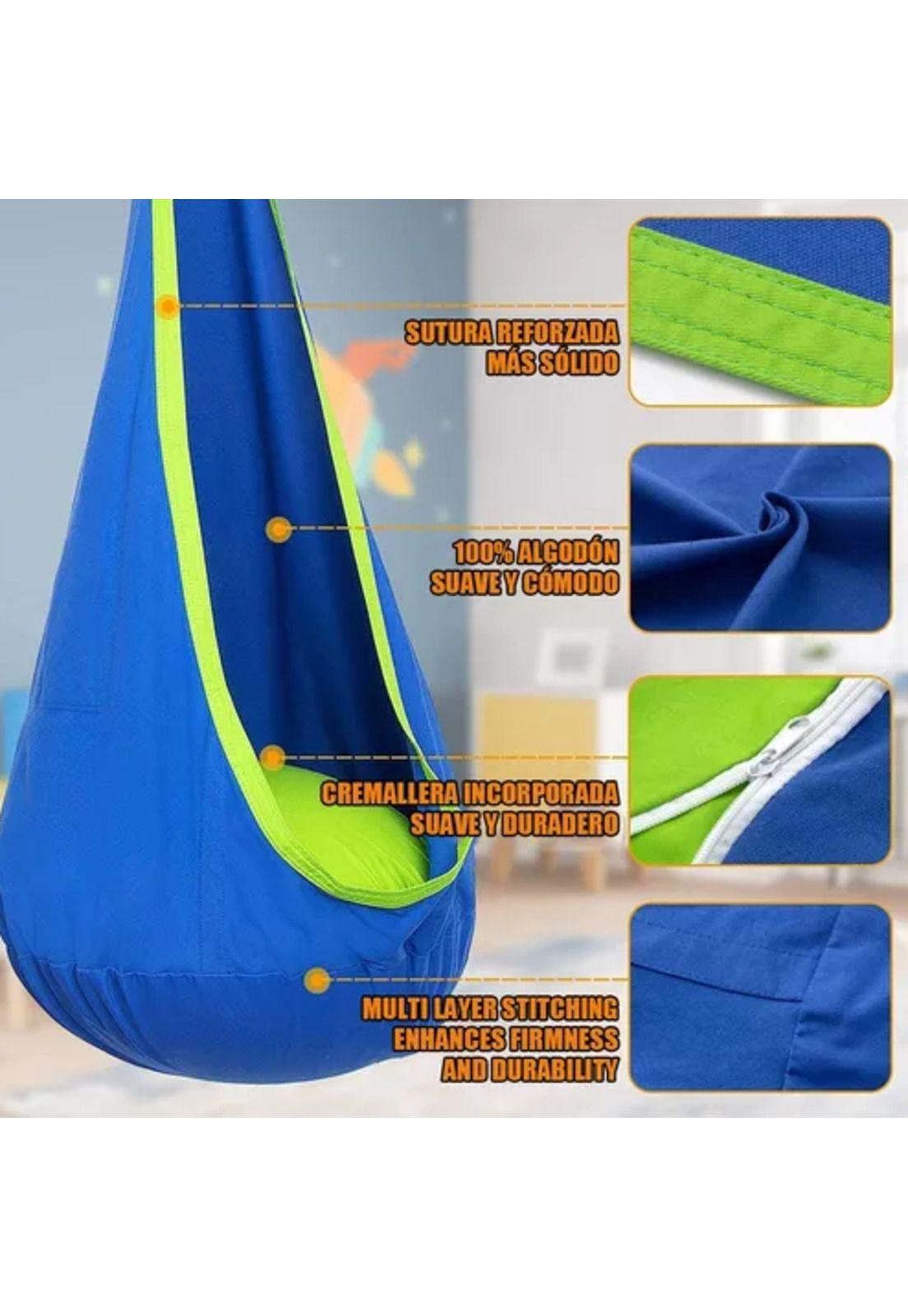 Columpio elástico sensorial hamaca niños interior y exterior-3