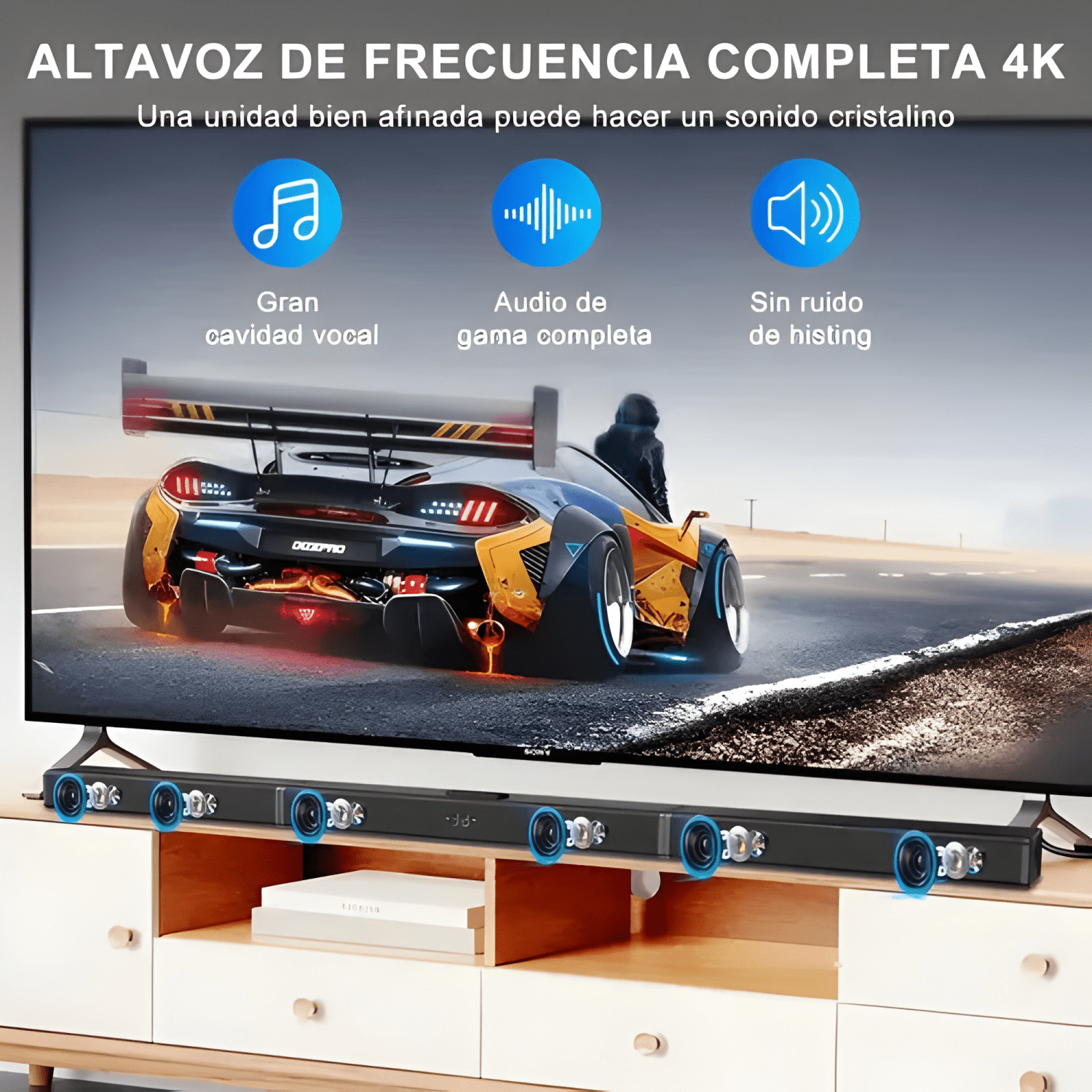Barra de sonido 2 1 canales con barras 180w home theatre tv-4