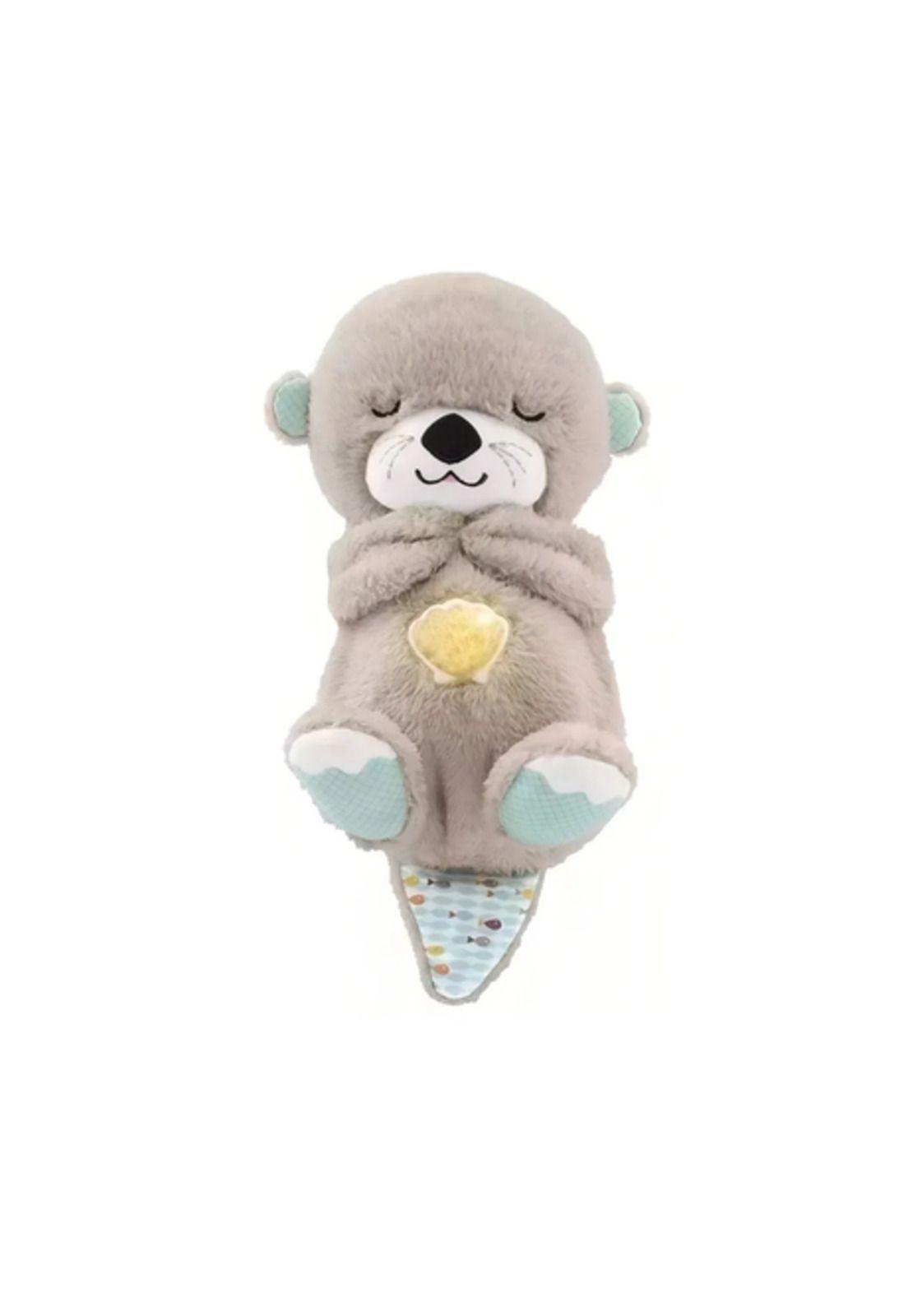 Nutria Respiratoria Peluche Para Bebé Con Luz Musical Café-0