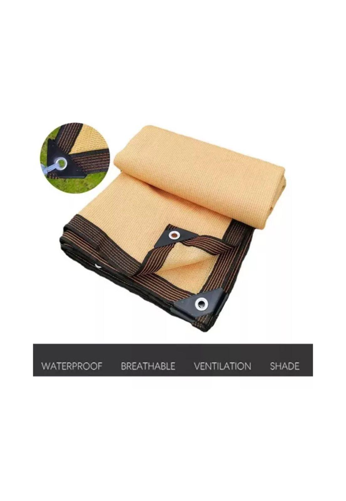 Toldo vela sombra 3x3 mts rectangular, material beige-3