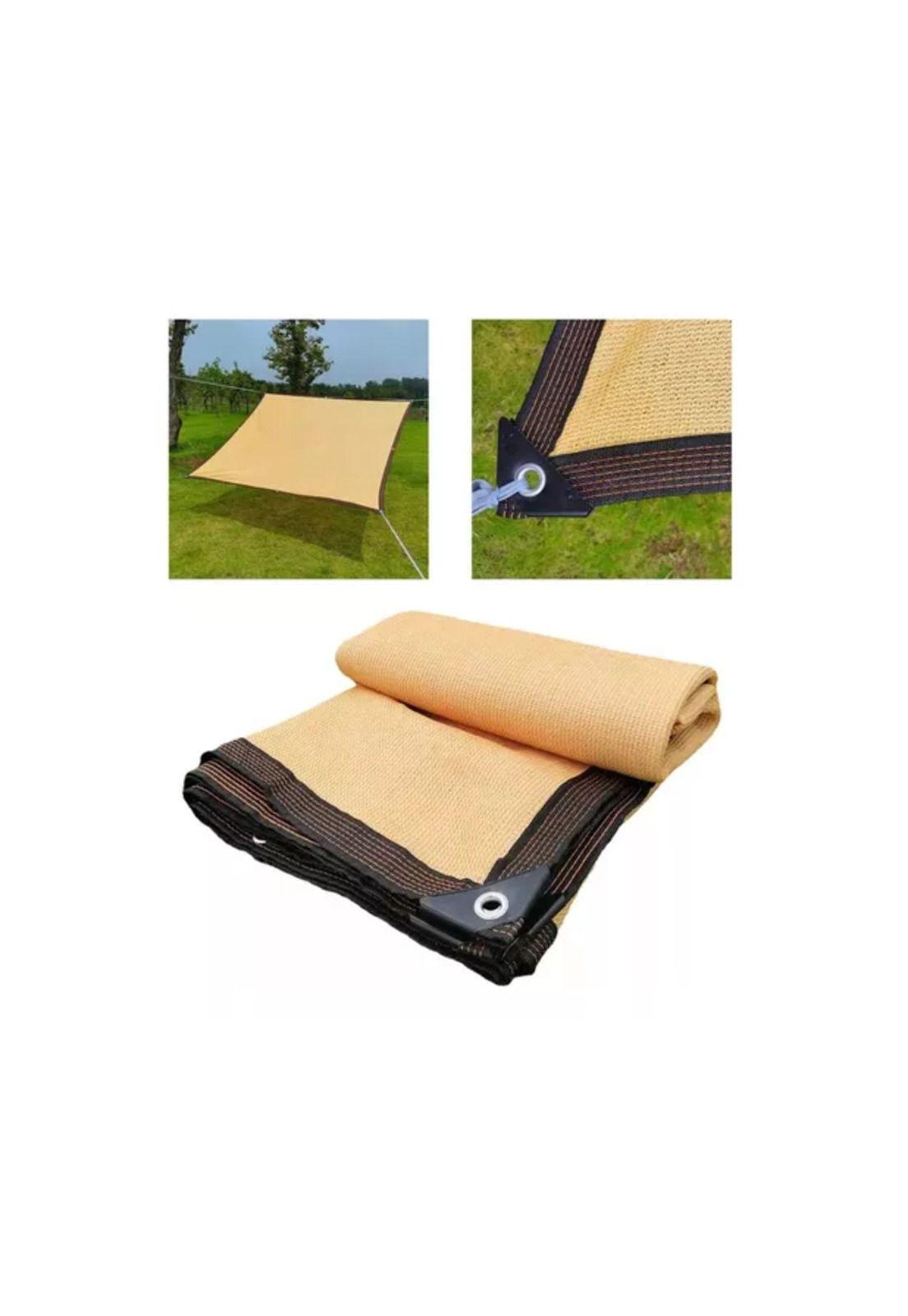 Toldo vela sombra 3x3 mts rectangular, material beige-4