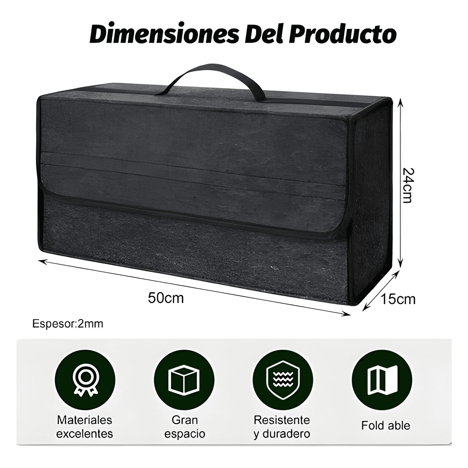 Bolso Maletin Organizador Alfombra Maletero Auto Organi #897-1