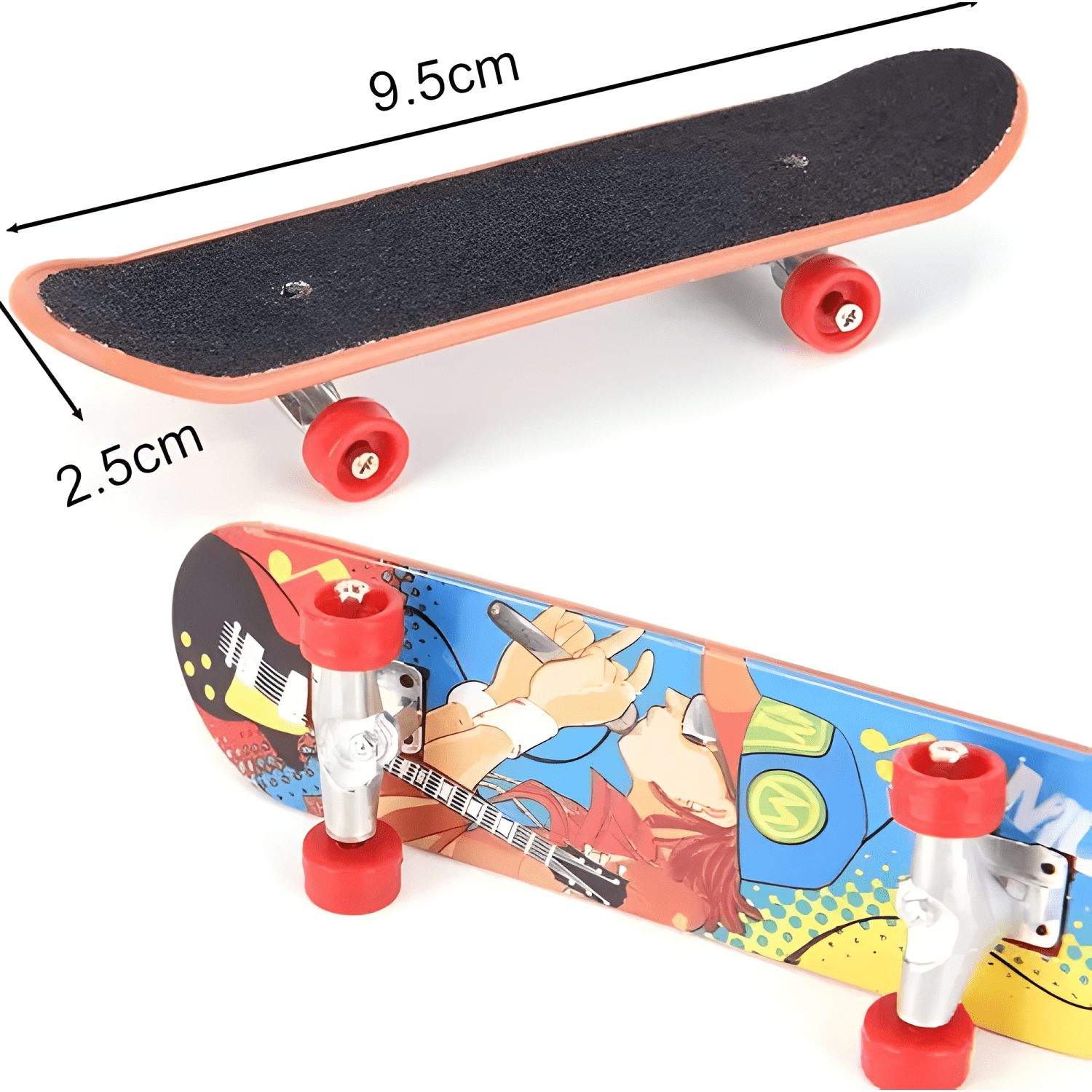 Set 6 mini juegos skate para dedos con accesorios-1