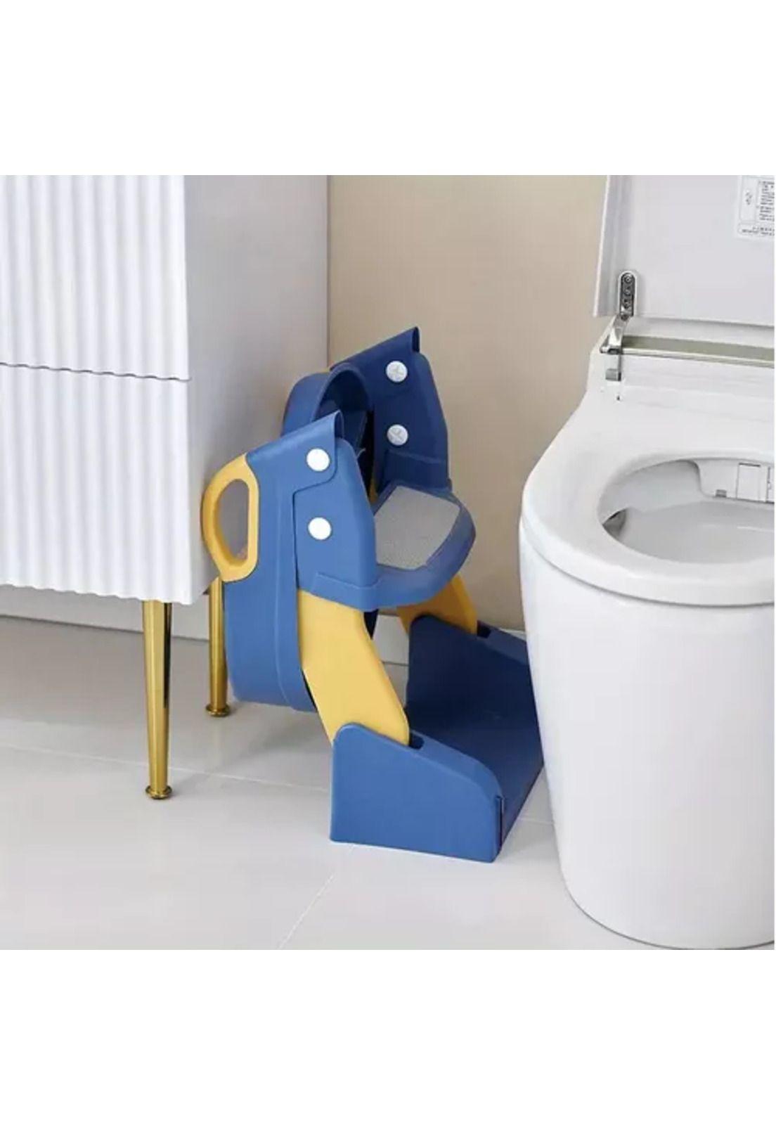 Pelela asiento adaptador con escalera para inodoro WC, 3 en 1 para niños-6
