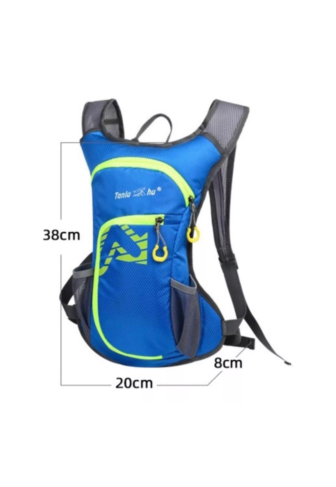 Mochila outdoor trekking + bolsa de agua color azul-3