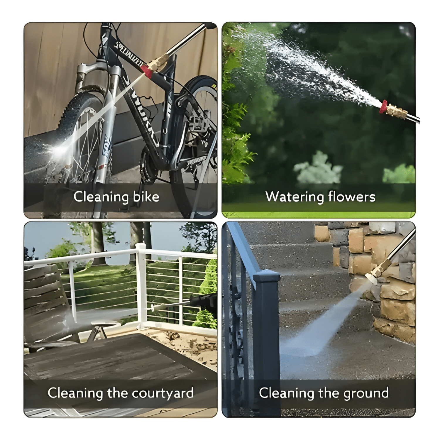 Hidrolavadora Inalámbrica 48V Alta Presión Para Autos Negro-2