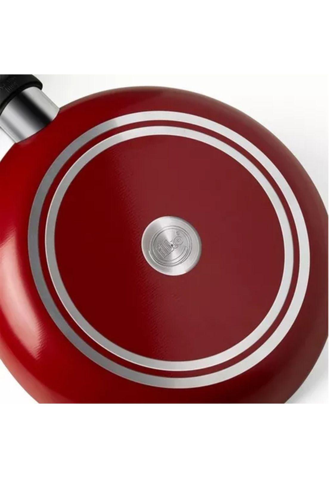Batería de cocina de 7 piezas, modelo Rosso Ilko, color rojo-2