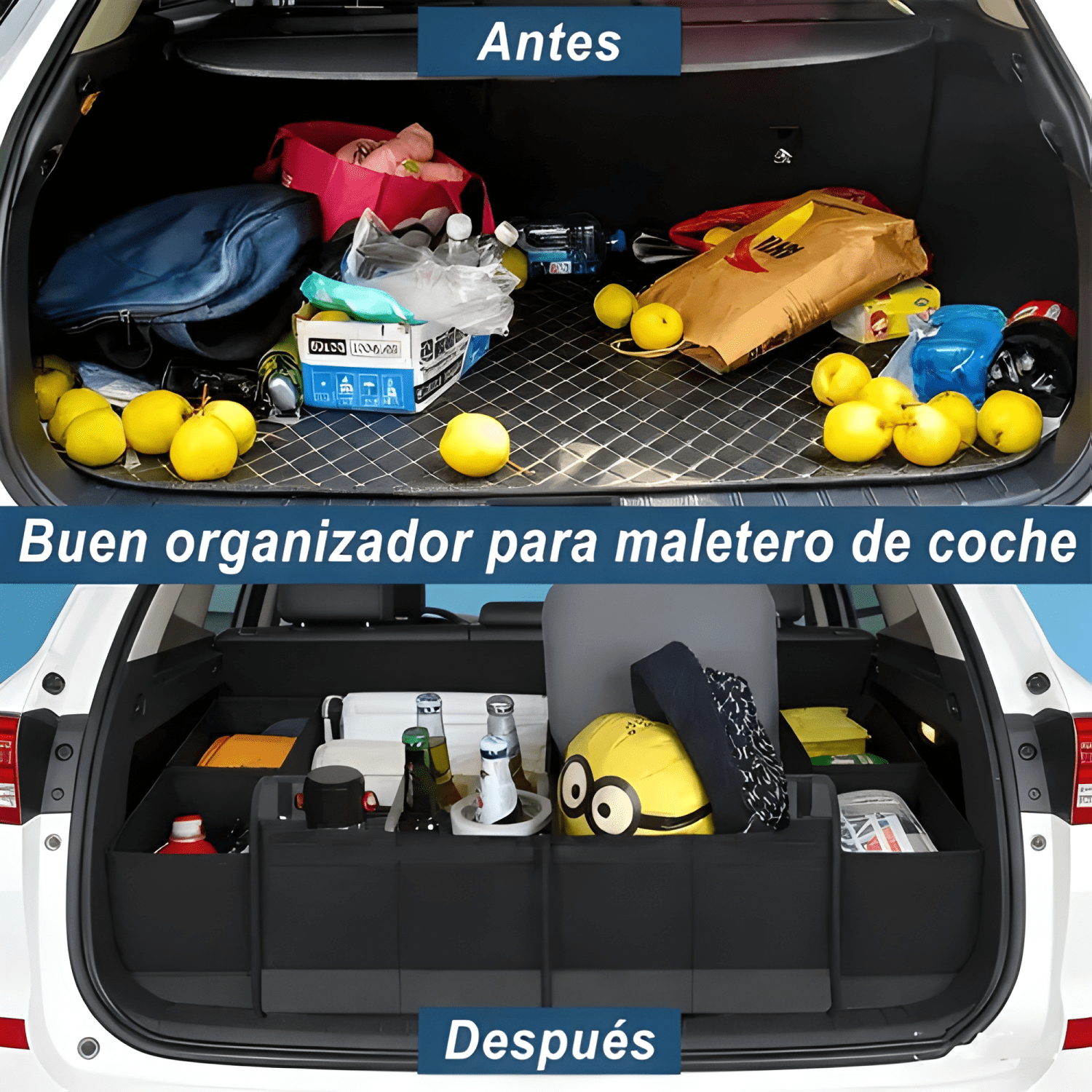 Organizador De Maletero Para Auto Plegable Caja Multius #913-4