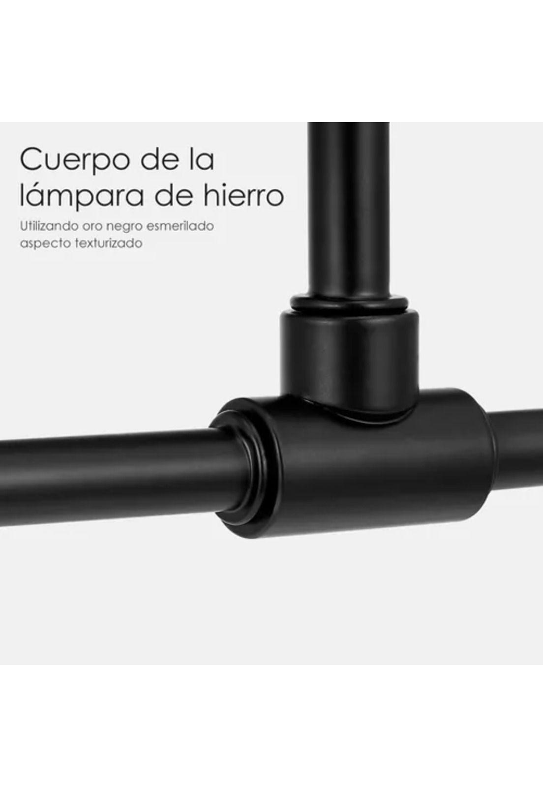 Lámpara de techo colgante, iluminación moderna, con 6 focos E27-4