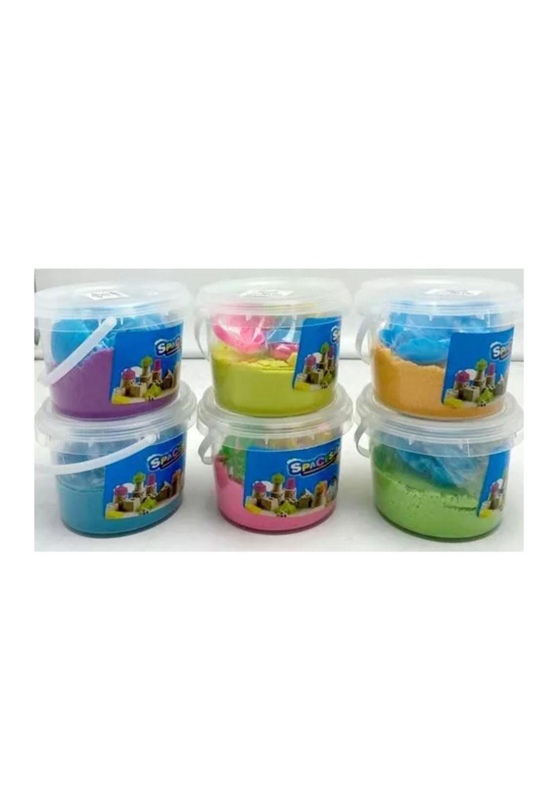 Pack de 2 arena mágica kinética didáctico para niños + moldes-5