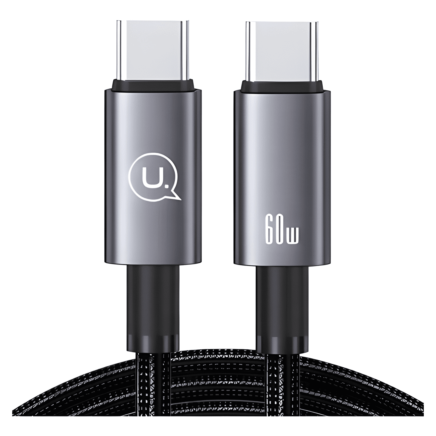 Cable USB tipo c a USB c 60w corto 25cm para iphone Negro-0