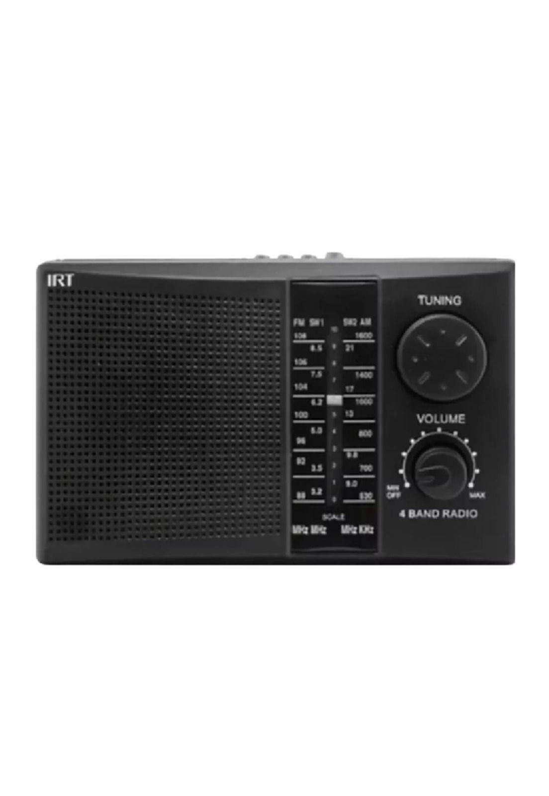 Radio portátil IRT recargable FM/AM, USB, MP3, SD, 220V-3