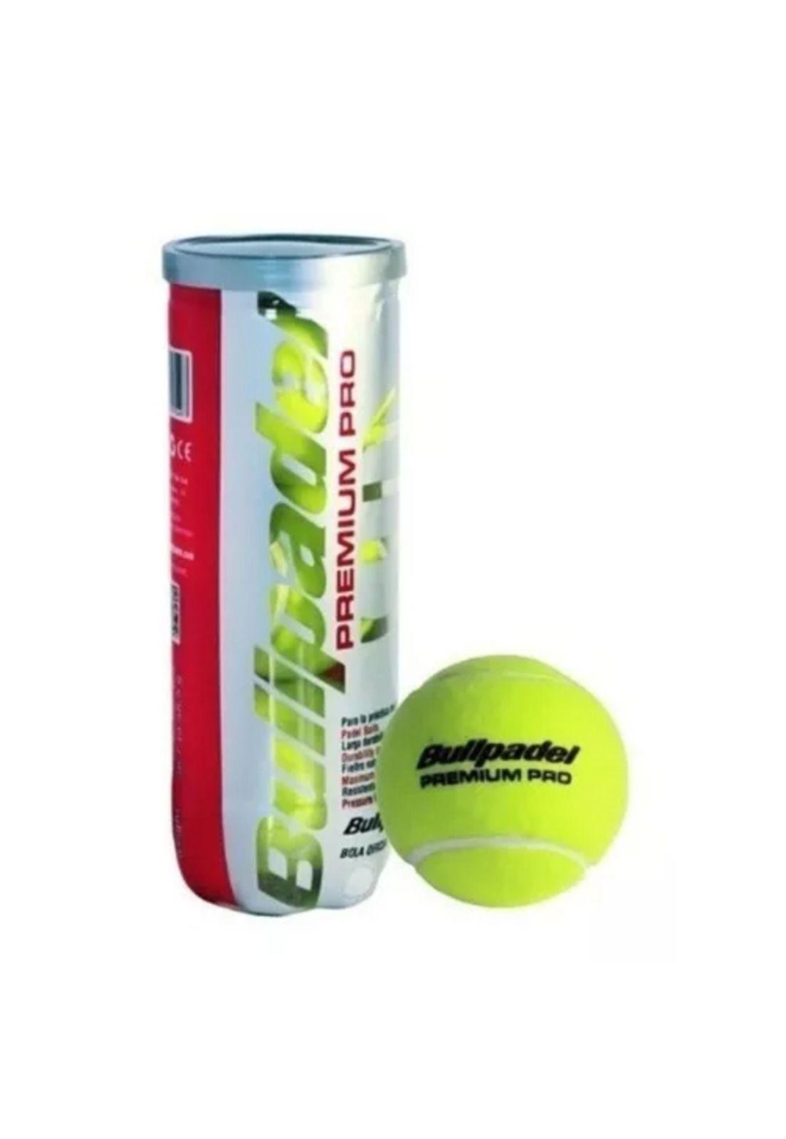 Tubo de pelotas de pádel Bullpadel, x3, premium, importadas-1