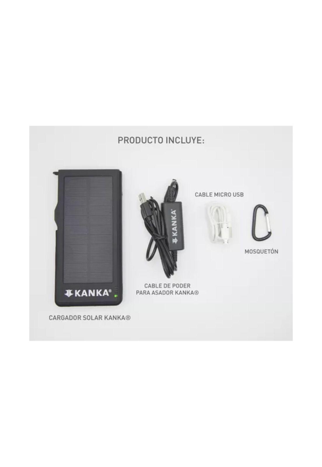 Kanka - Batería Recargable Powerbank 10.000 Mah Carga Solar Color Negro-2