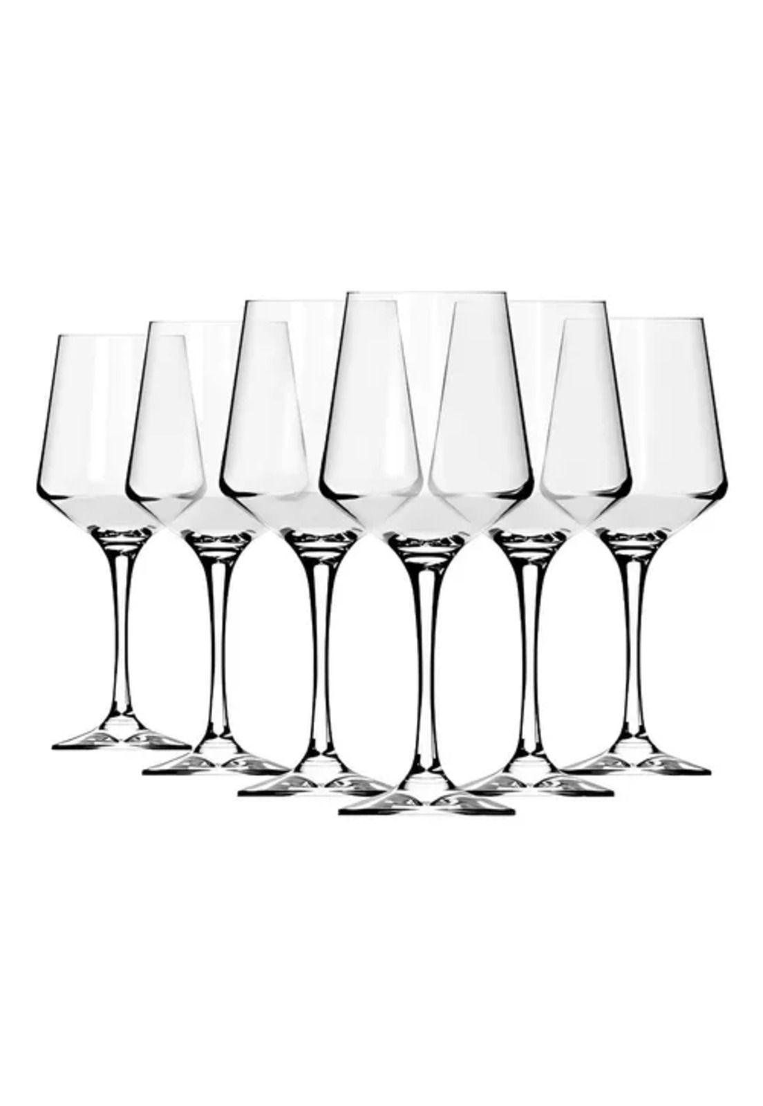 Set de 6 copas de 490 ml para vino, agua y cóctel Aperol Brunello, Nadir, color transparente-3