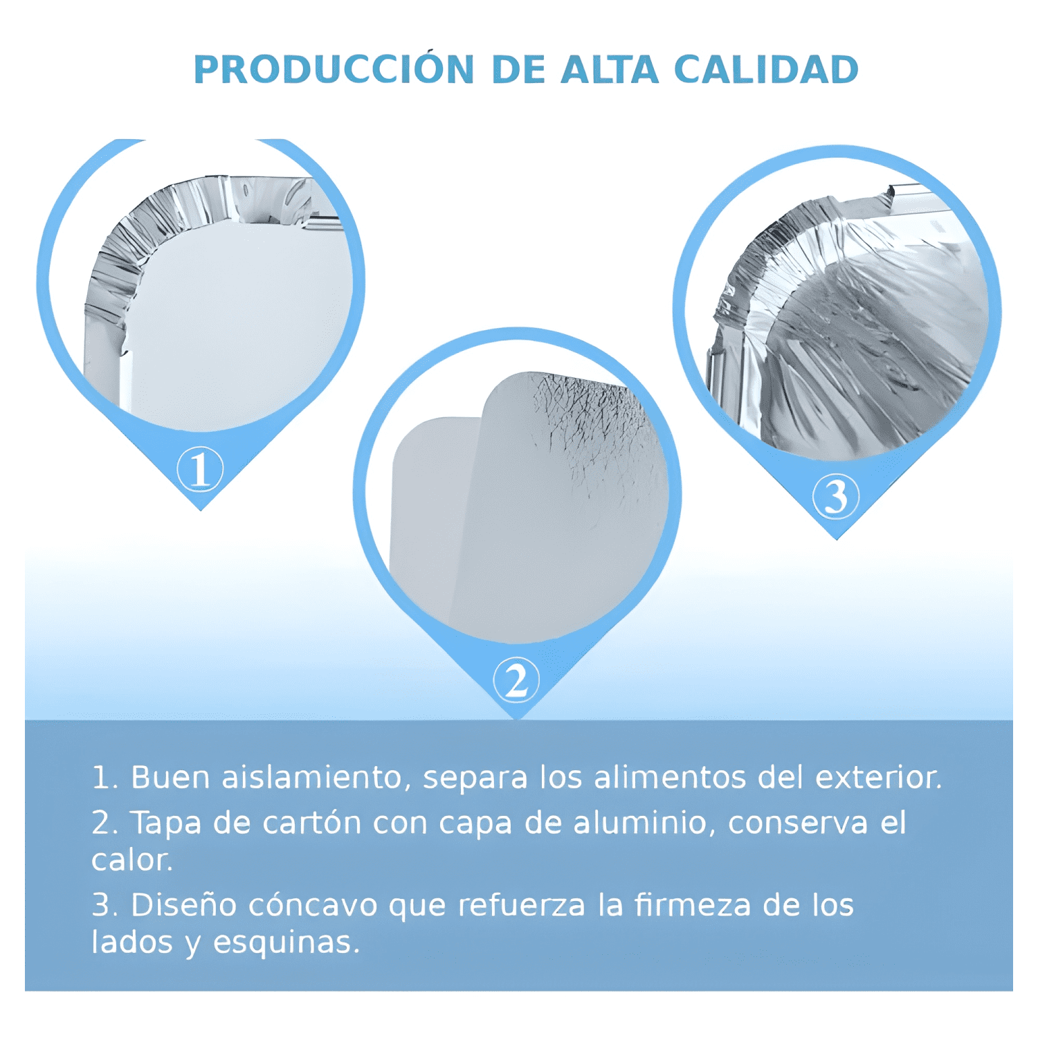 Contenedor envase aluminio C40 tapa de cartón 20u, plateado-1