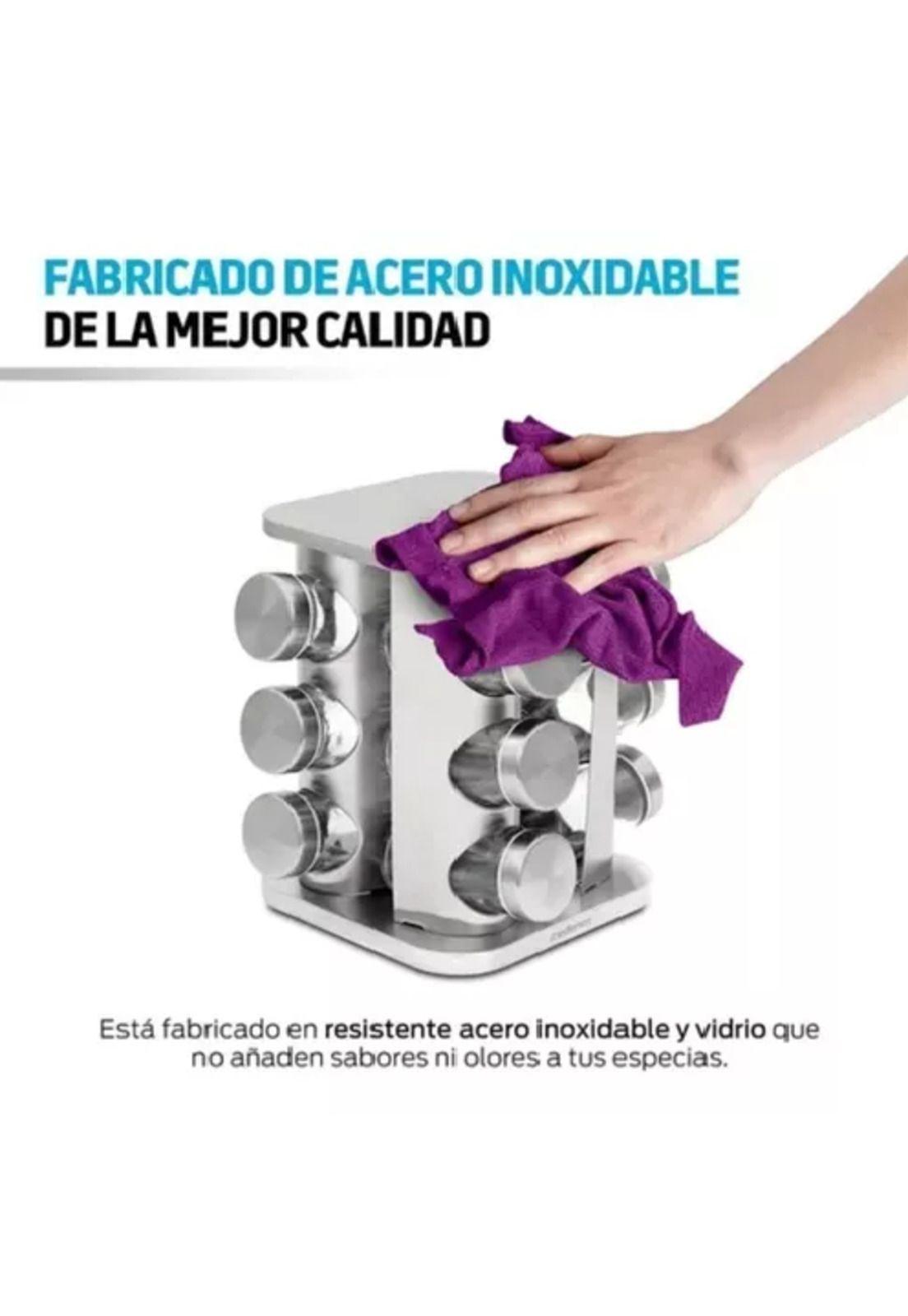 Condimenteros especieros metálicos giratorios-2
