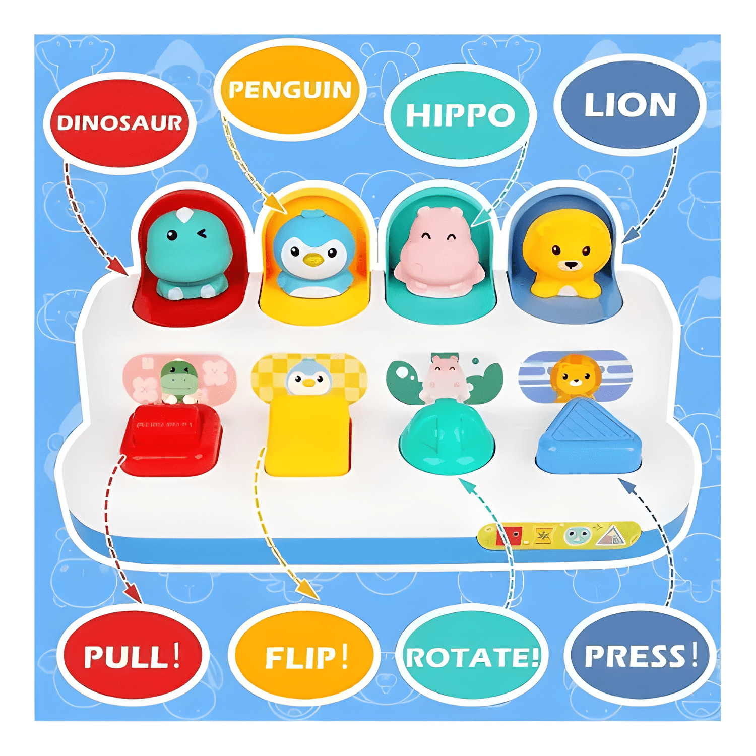 Juego pop up didáctico animales para bebe-2