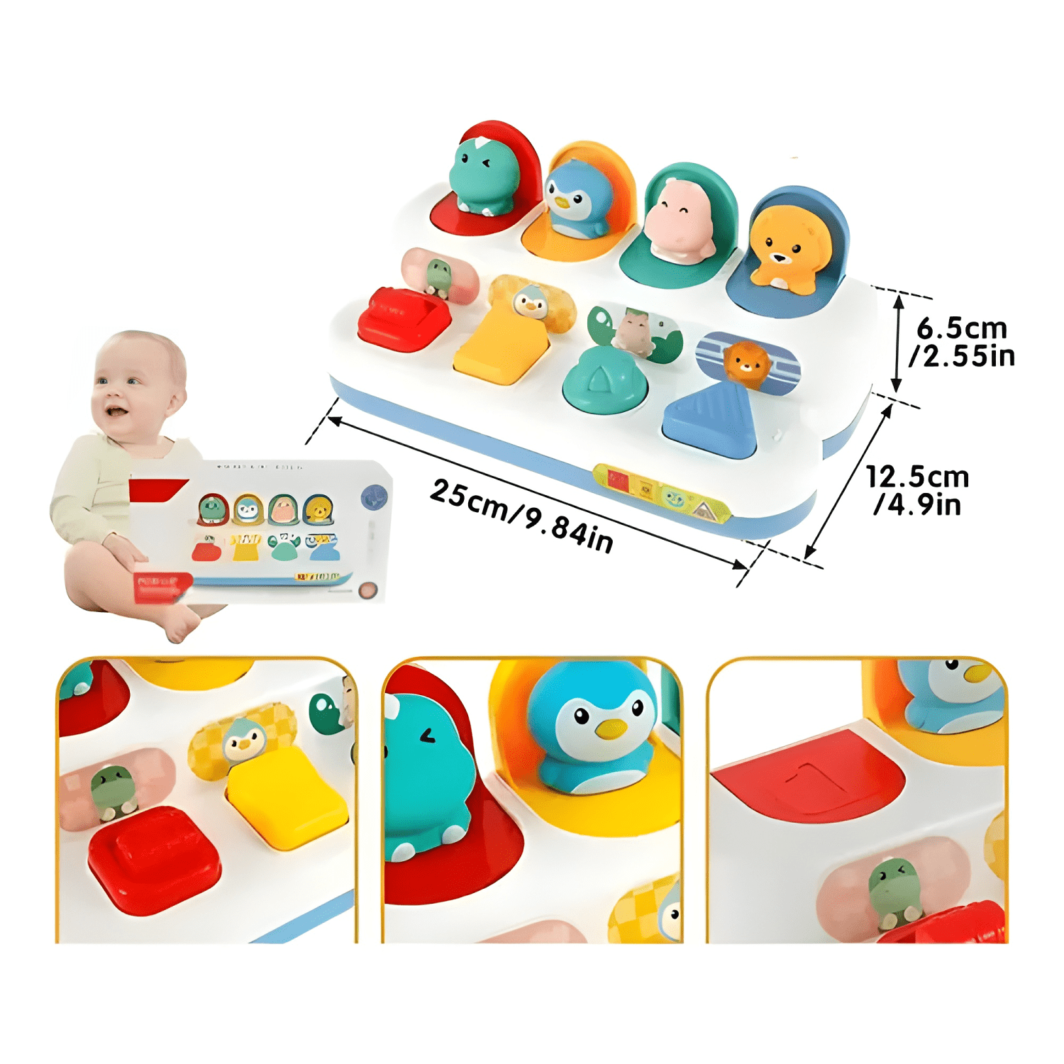 Juego pop up didáctico animales para bebe-3