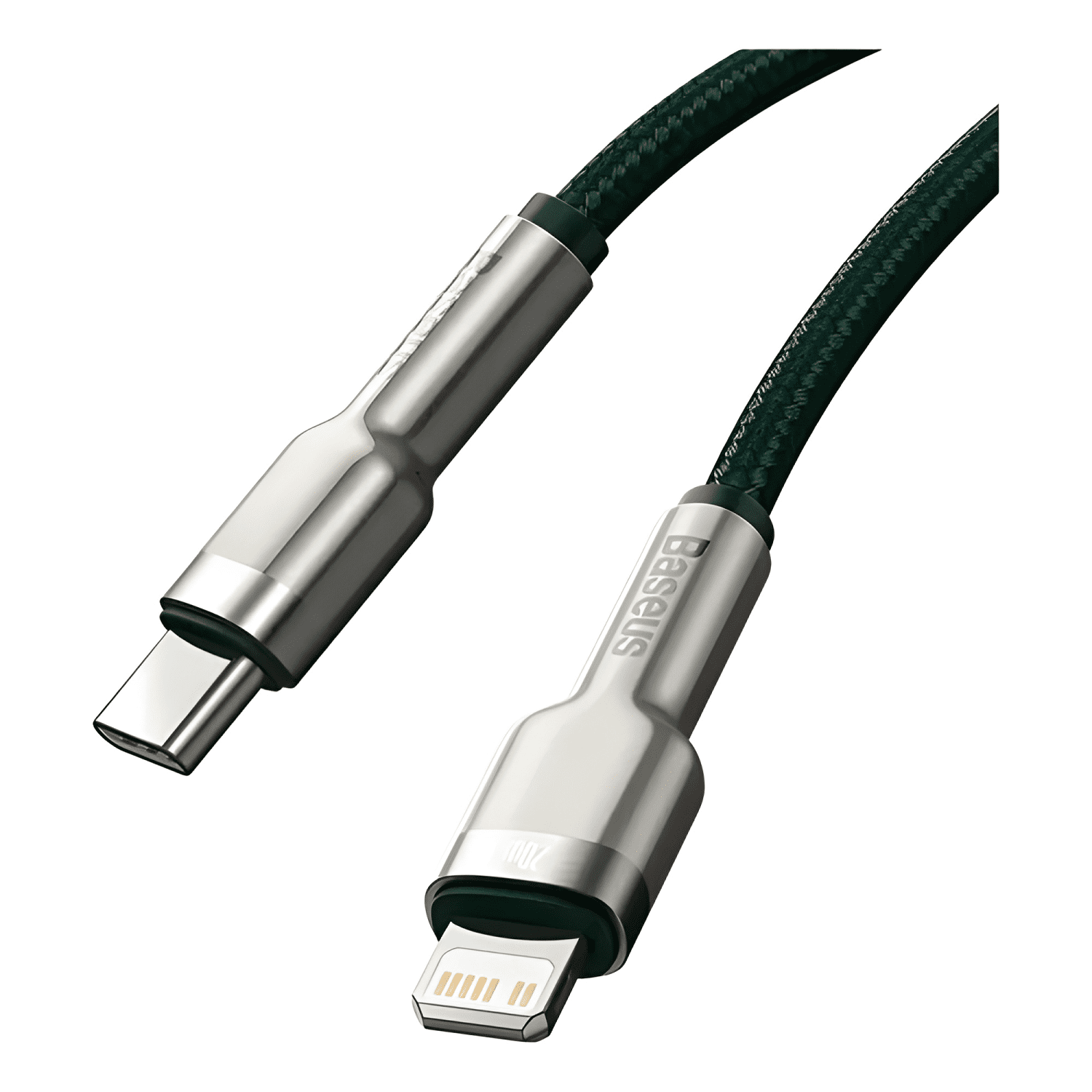 Cable carga rápida tipo c a lightning 2m 20w Verde-2