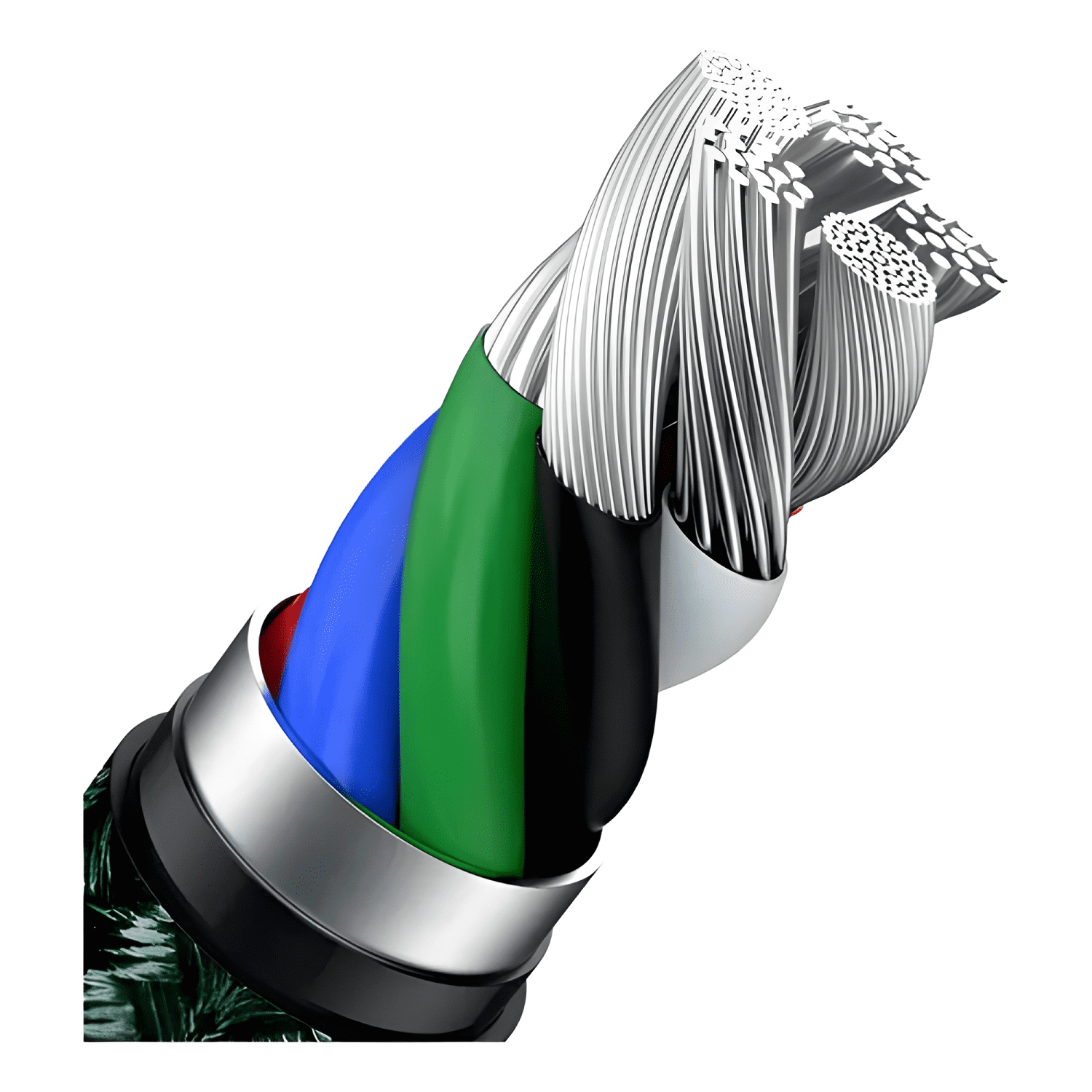 Cable carga rápida tipo c a lightning 2m 20w Verde-4