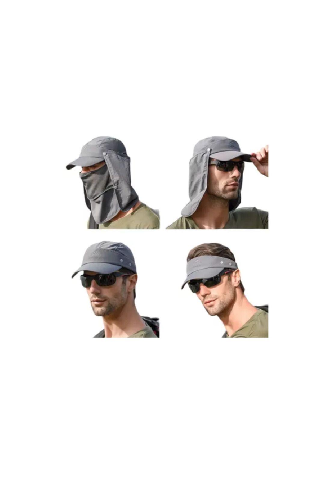 Gorro Visera para el Sol 4 en 1 Uso Diario Verde-4
