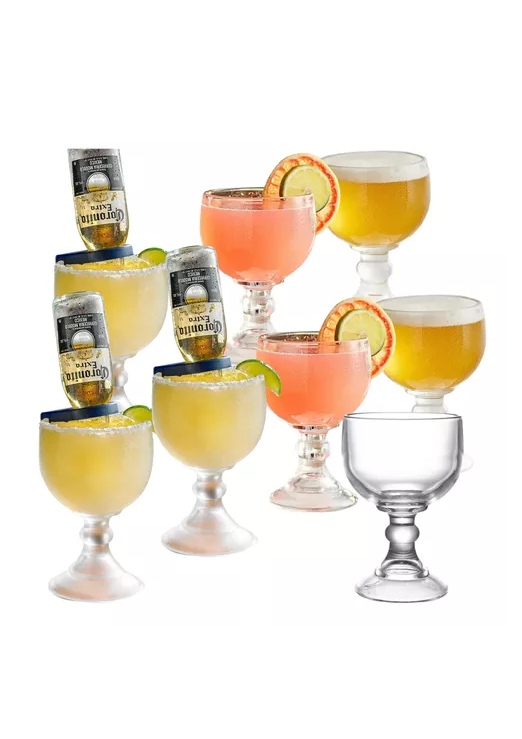 Set 12 Copas Chabelas 500cc Vidrio Restobar-3