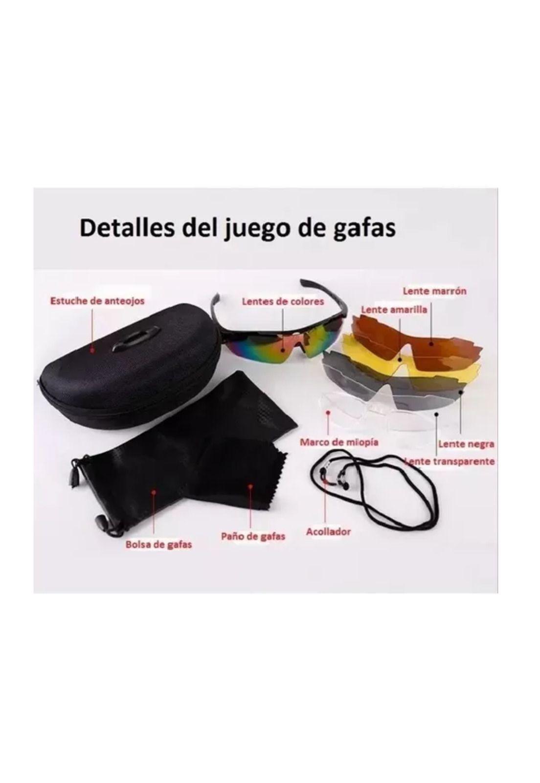 Lentes deportivos 5 en 1, para bicicleta y outdoor-2