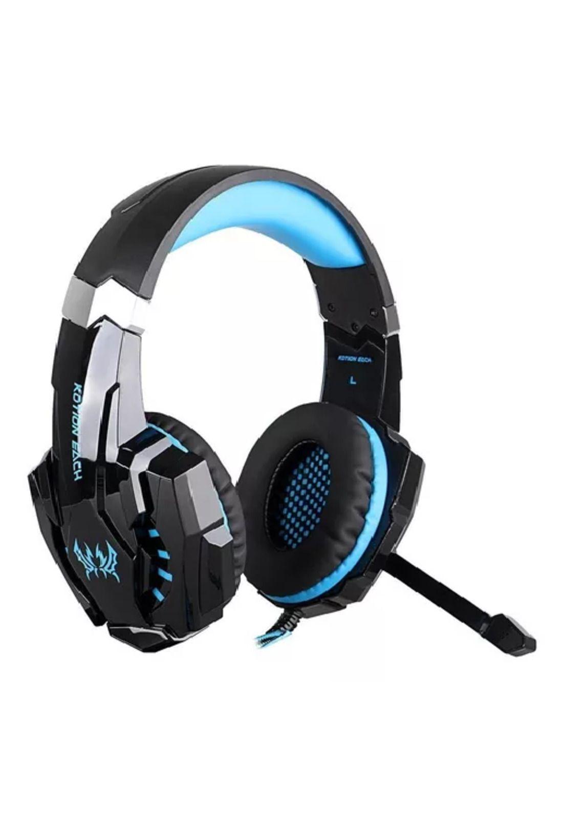 Auriculares gamer inalámbricos Kotion Each G9000 black y blue LED-2