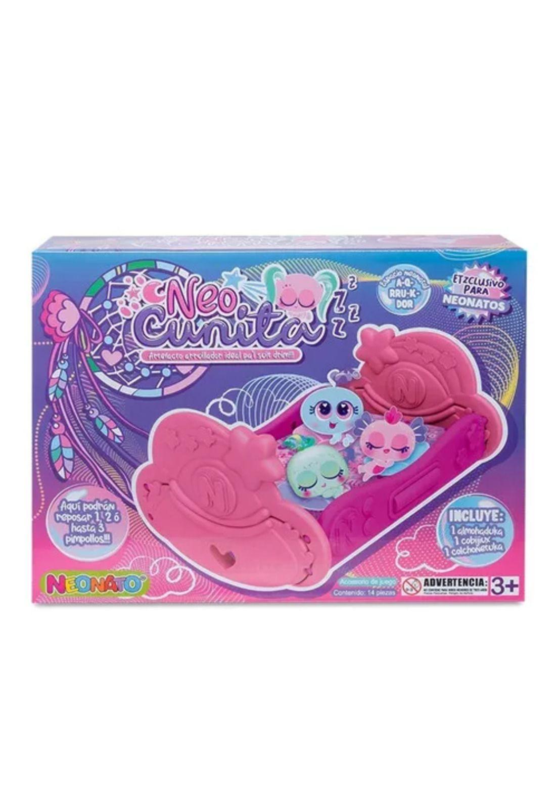 Ksi meritos neo: accesorio cuna casimeritos muñecos juguete rosado-3