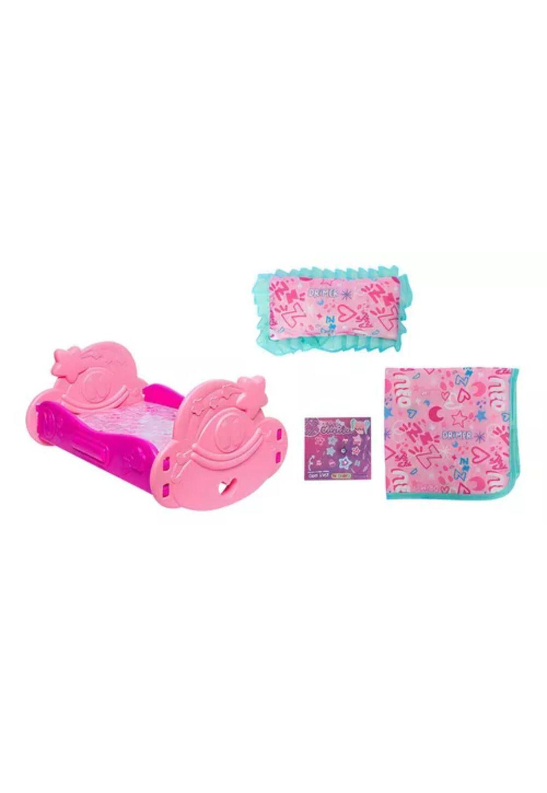 Ksi meritos neo: accesorio cuna casimeritos muñecos juguete rosado-4
