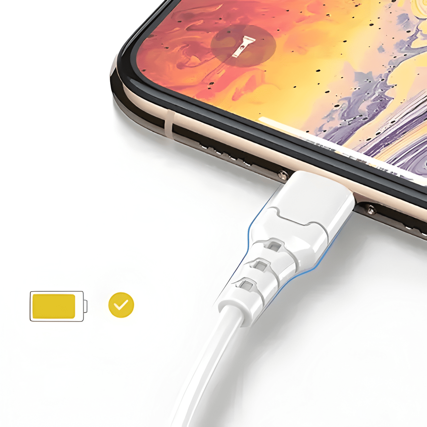Cable carga rápida 3.0a aspor a101 compatible con lightning-3
