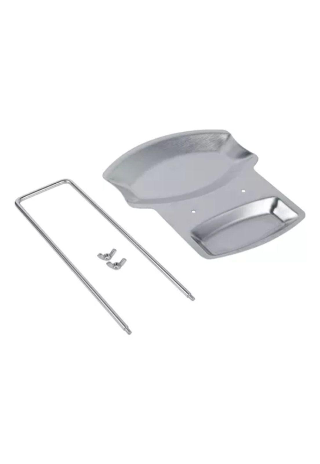 Estante con tapa para ollas 1 pieza soporte para cucharas gris-4